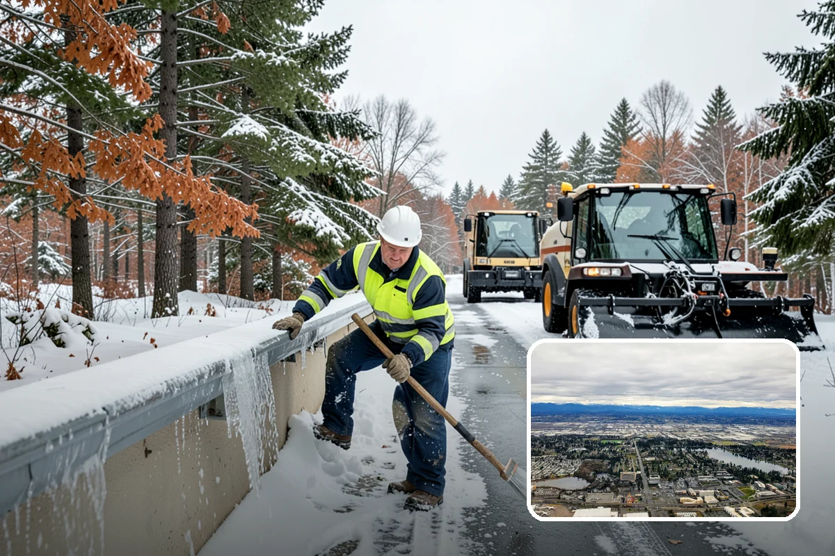 Office Snow Hauling in SeaTac, King County, WA - Restores full parking capacity for the workday