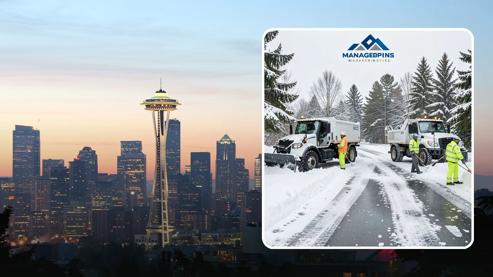 Office Snow Hauling in Seattle, King County, WA - We remove and haul away snow from office parking and approaches so employees and visitors keep full, safe access.