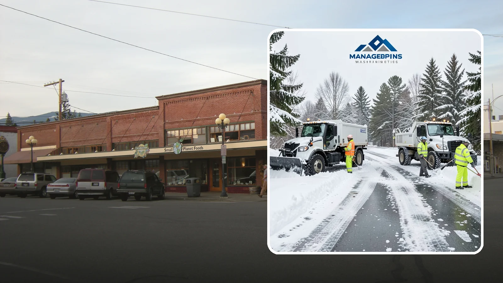 Office Snow Hauling in Sedro-Woolley, Skagit County, WA - We remove and haul away snow from office parking and approaches so employees and visitors keep full, safe access.