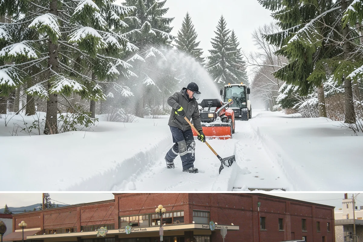 Office Snow Hauling in Sedro-Woolley, Skagit County, WA - Office hauling is typically scheduled overnight after storms so lots are clear and fully usable by the start of the business day.