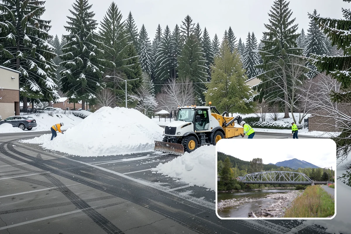 Office Snow Hauling in Skykomish, King County, WA - Restores full parking capacity for the workday