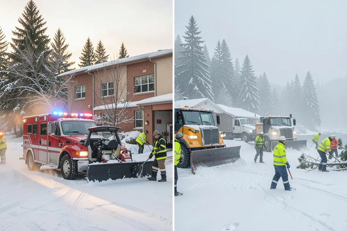 Office Snow Hauling in Skykomish, King County, WA - We review the lot with facilities and mark pile locations