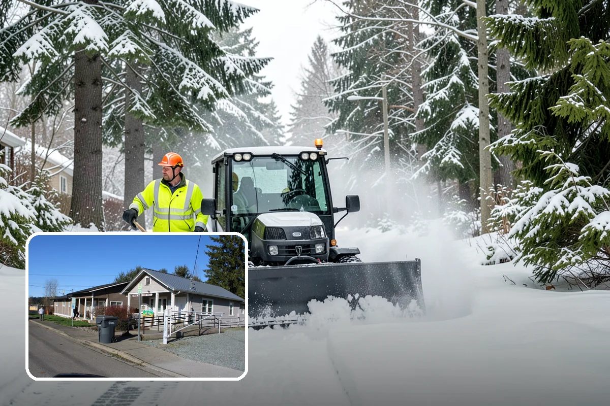 Office Snow Hauling in South Prairie, Pierce County, WA - Restores full parking capacity for the workday
