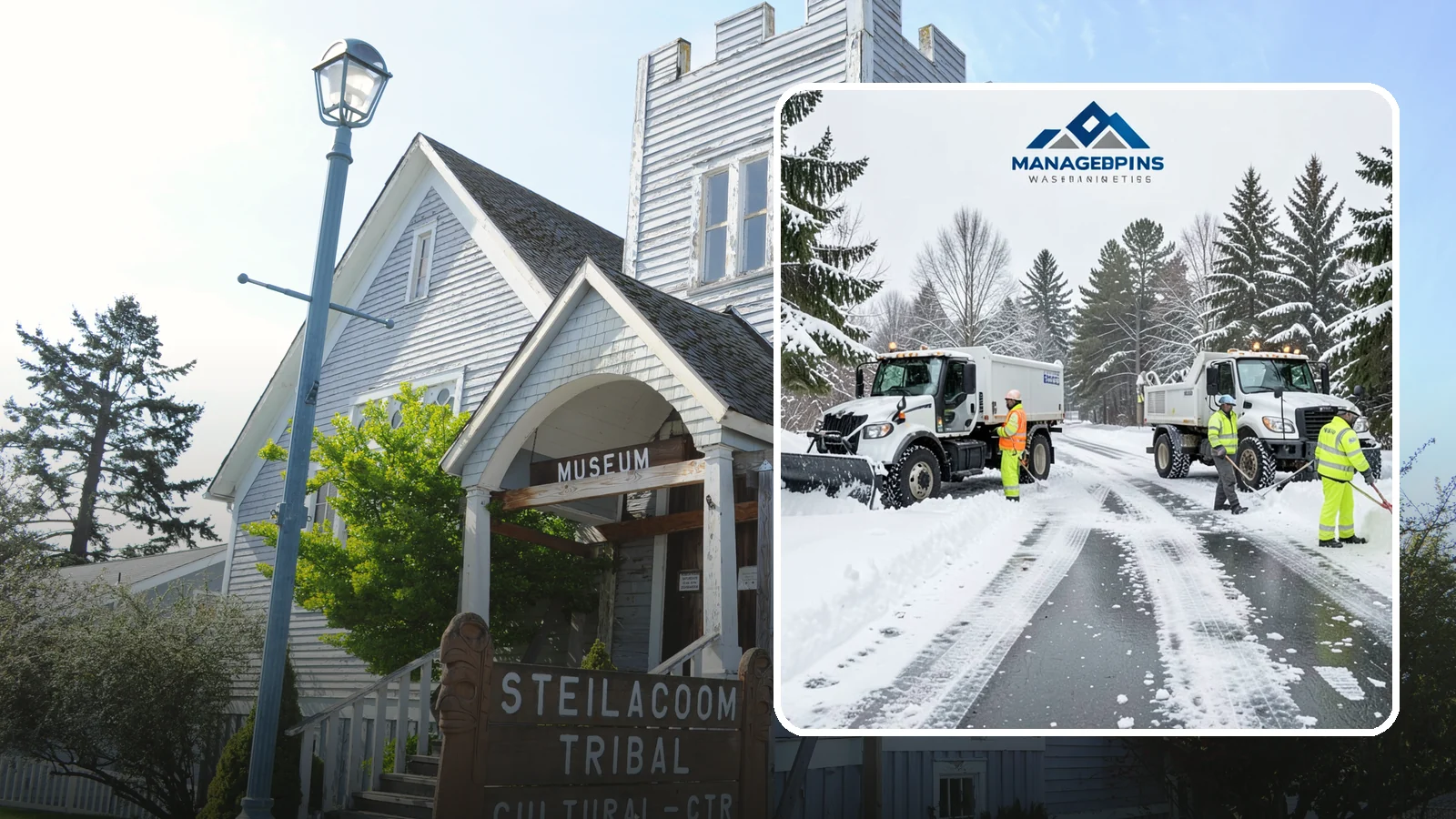 Office Snow Hauling in Steilacoom, Pierce County, WA - We remove and haul away snow from office parking and approaches so employees and visitors keep full, safe access.