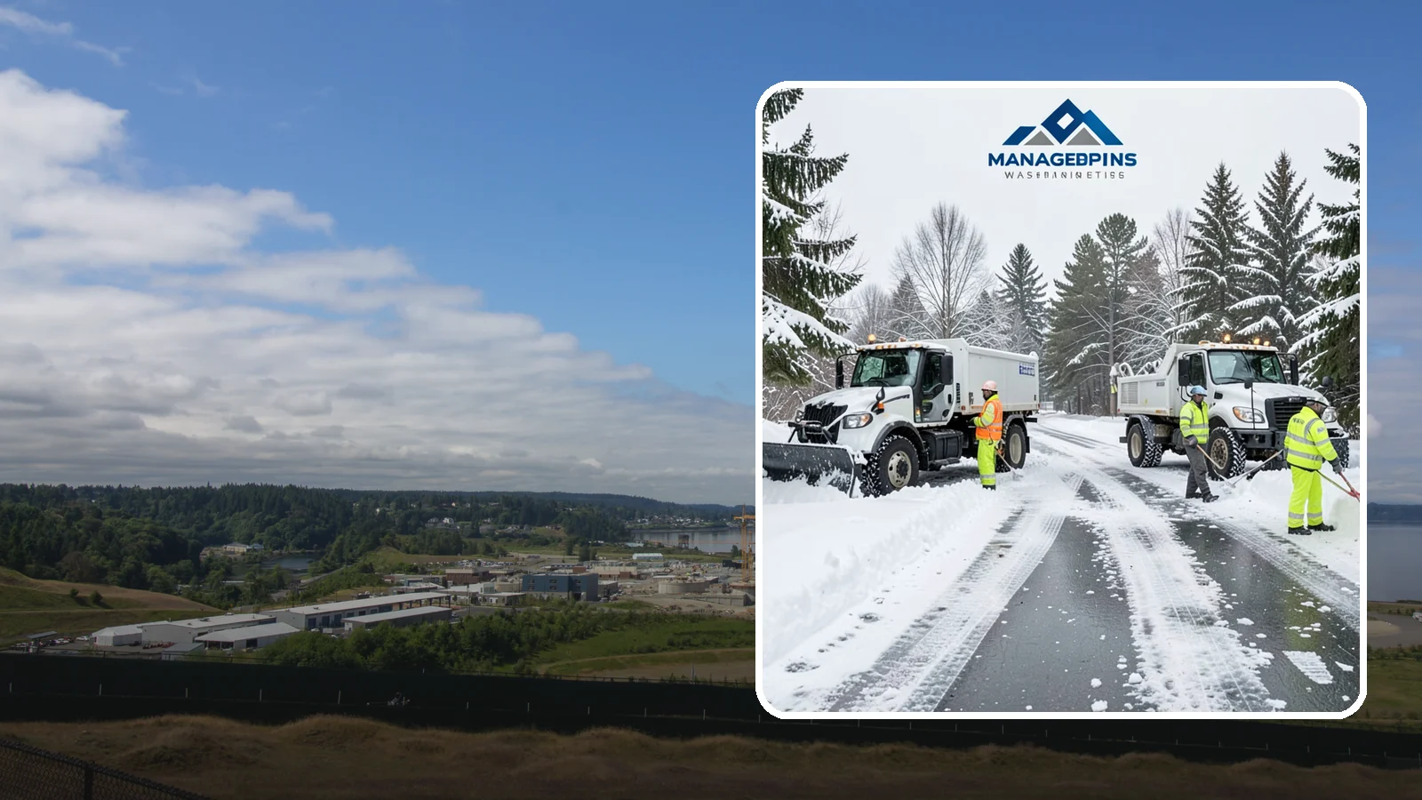 Office Snow Hauling in University Place, Pierce County, WA - We remove and haul away snow from office parking and approaches so employees and visitors keep full, safe access.