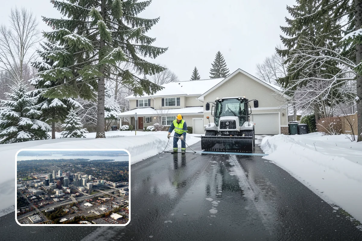 On-Demand Snow Removal in Bellevue, King County, WA - Charges only for storms that actually drop snow