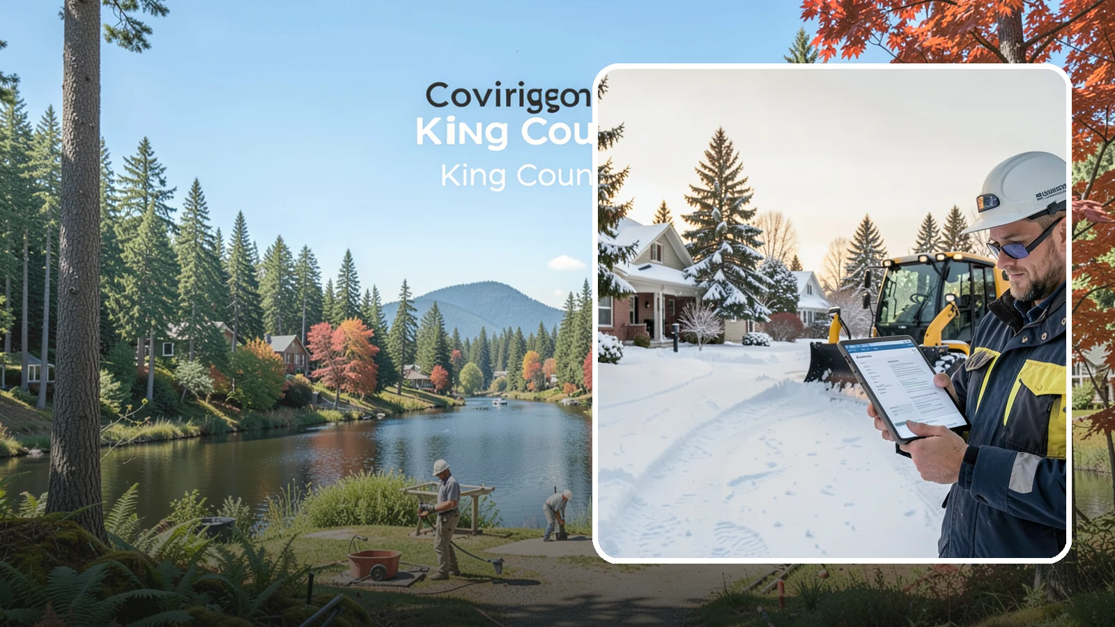On-Demand Snow Removal in Covington, King County, WA - We clear your property on demand, storm by storm, with no seasonal commitment required.