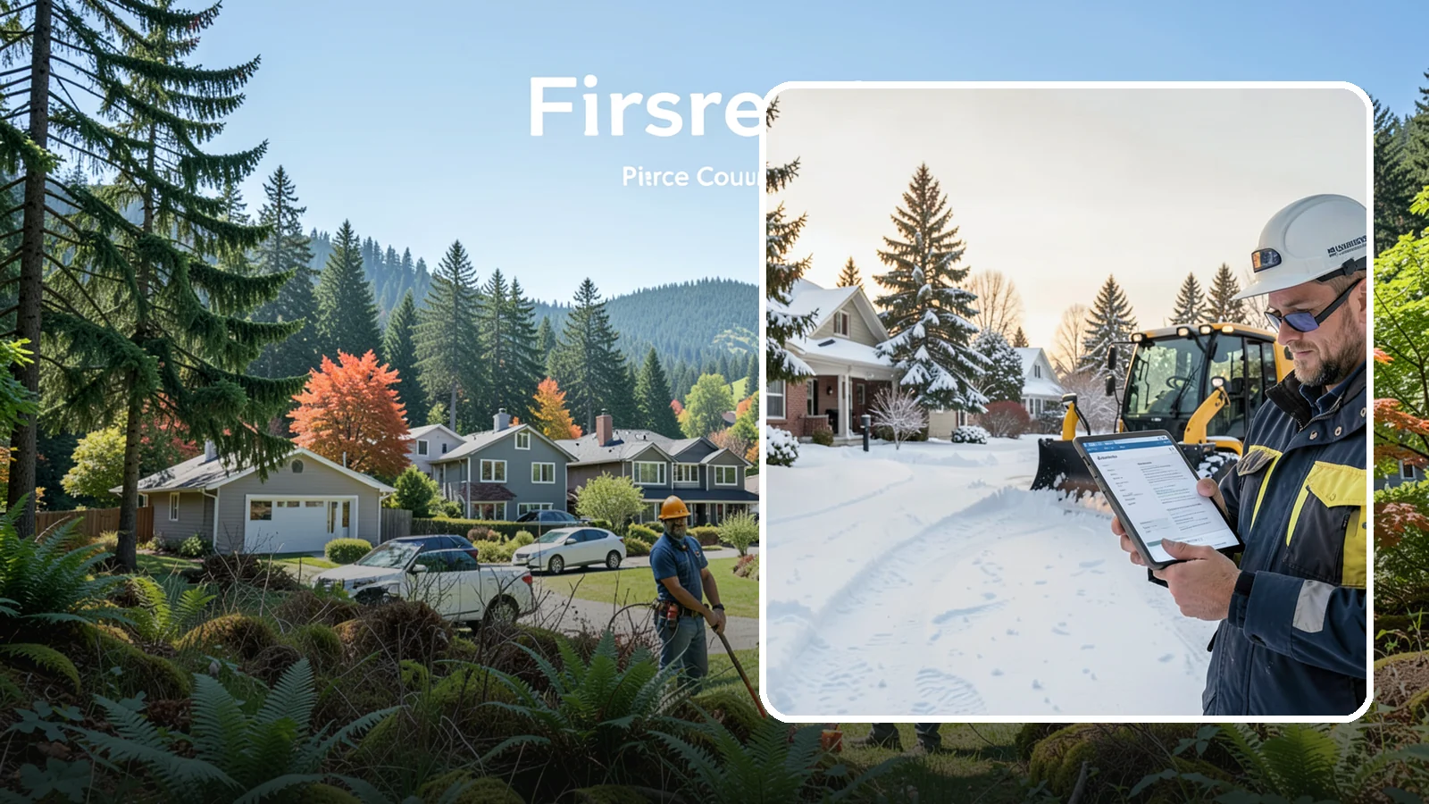 On-Demand Snow Removal in Fircrest, Pierce County, WA - We clear your property on demand, storm by storm, with no seasonal commitment required.