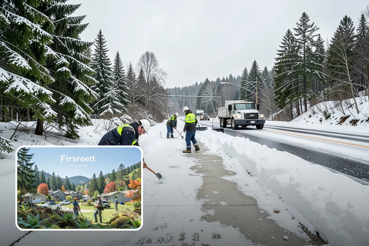 On-Demand Snow Removal in Fircrest, Pierce County, WA - Charges only for storms that actually drop snow