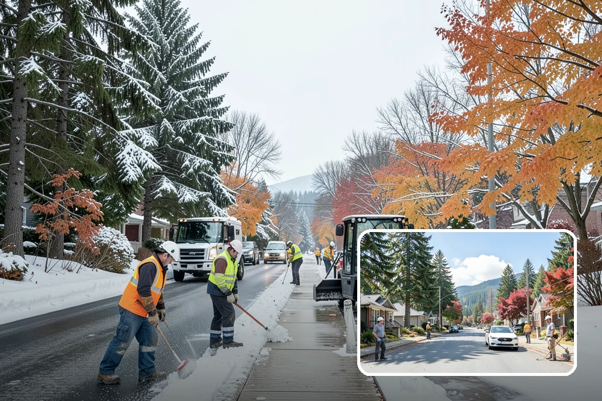 On-Demand Snow Removal in Hunts Point, King County, WA - Charges only for storms that actually drop snow