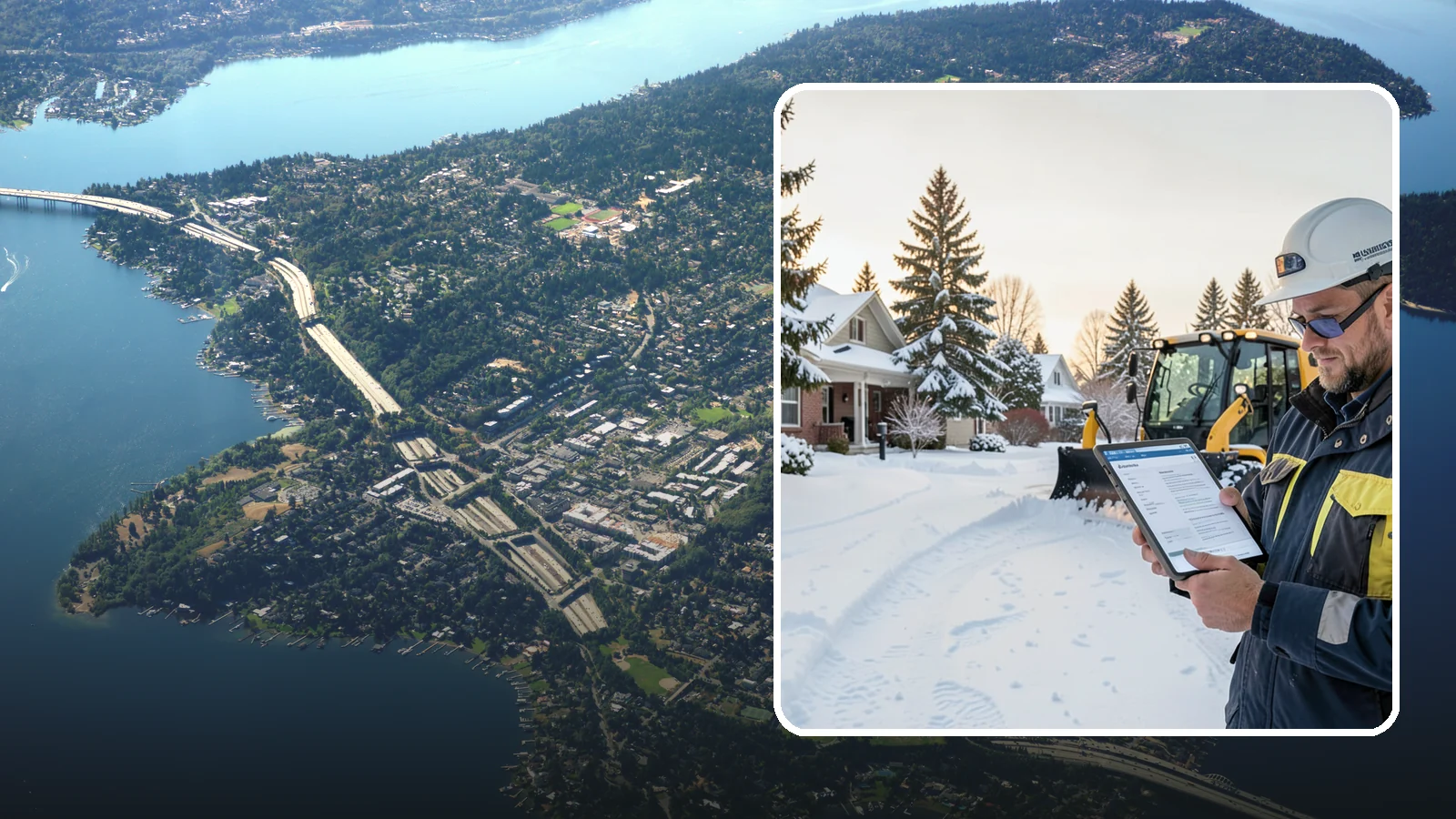 On-Demand Snow Removal in Mercer Island, King County, WA - We clear your property on demand, storm by storm, with no seasonal commitment required.
