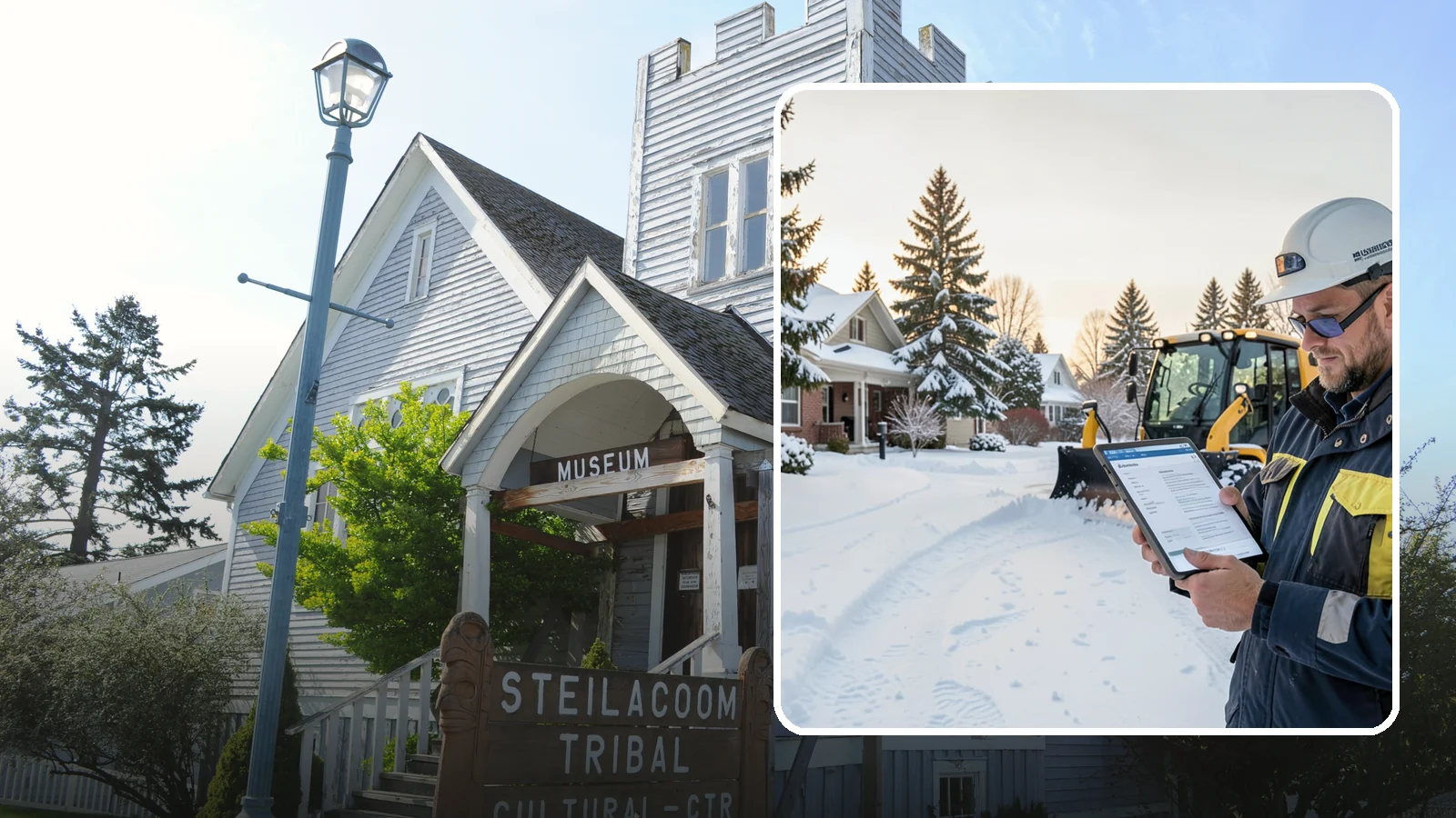 On-Demand Snow Removal in Steilacoom, Pierce County, WA - We clear your property on demand, storm by storm, with no seasonal commitment required.