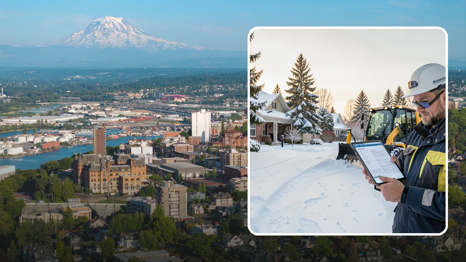 On-Demand Snow Removal in Tacoma, Pierce County, WA - We clear your property on demand, storm by storm, with no seasonal commitment required.