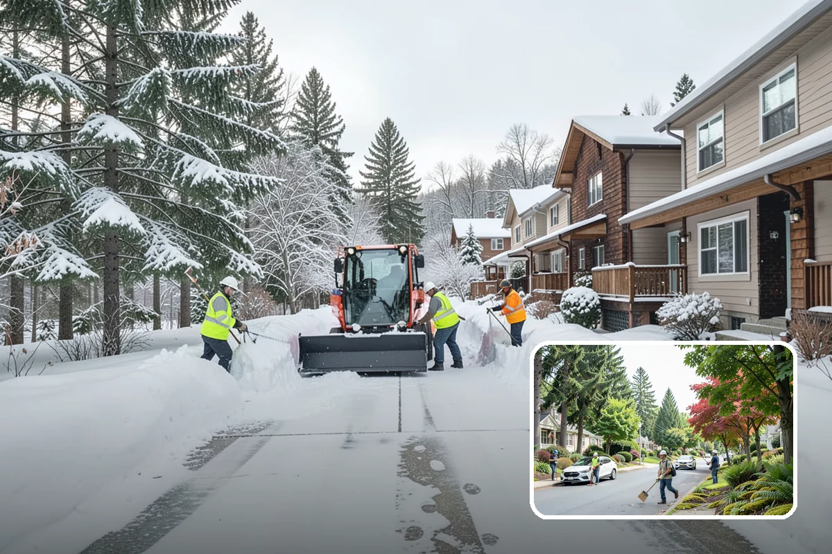 One-Time Snow Removal in Beaux Arts Village, King County, WA - No seasonal commitment or off-season charges