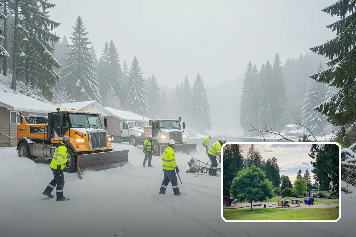 One-Time Snow Removal in Bonney Lake, Pierce County, WA - No seasonal commitment or off-season charges