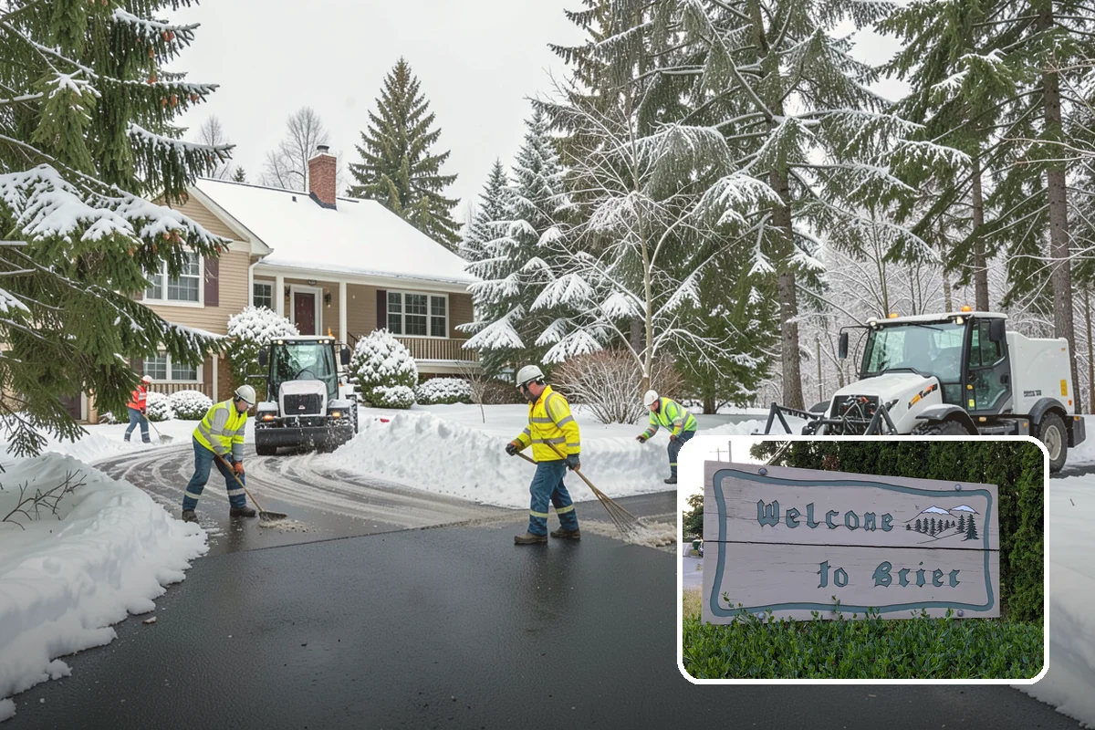 One-Time Snow Removal in Brier, Snohomish County, WA - No seasonal commitment or off-season charges