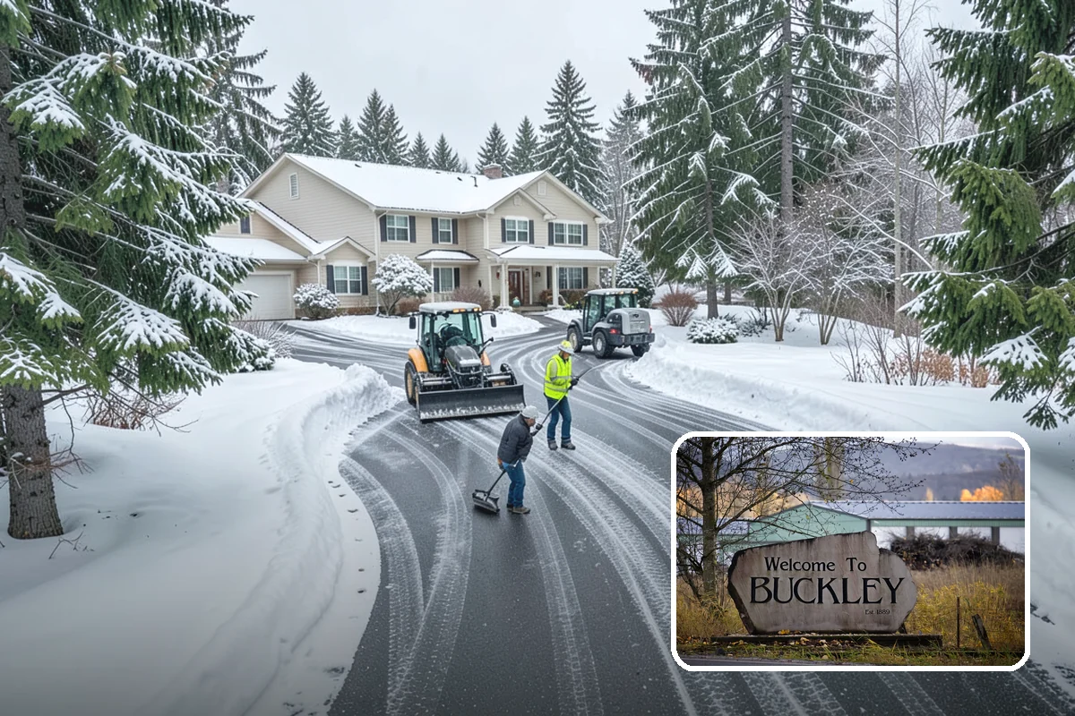 One-Time Snow Removal in Buckley, Pierce County, WA - No seasonal commitment or off-season charges