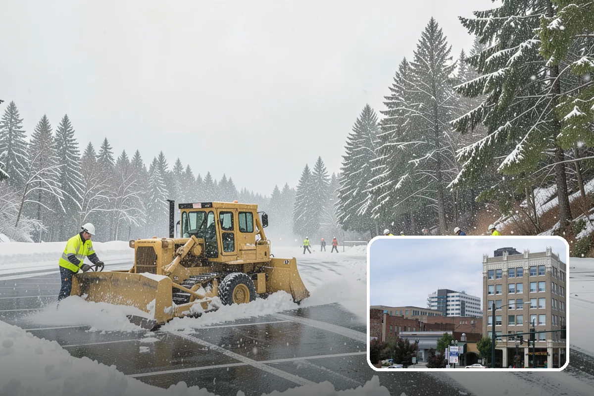 One-Time Snow Removal in Everett, Snohomish County, WA - No seasonal commitment or off-season charges