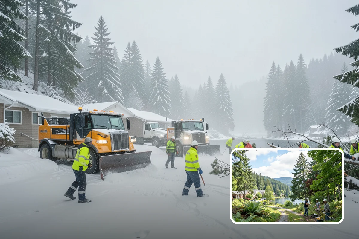 One-Time Snow Removal in Lake Forest Park, King County, WA - No seasonal commitment or off-season charges