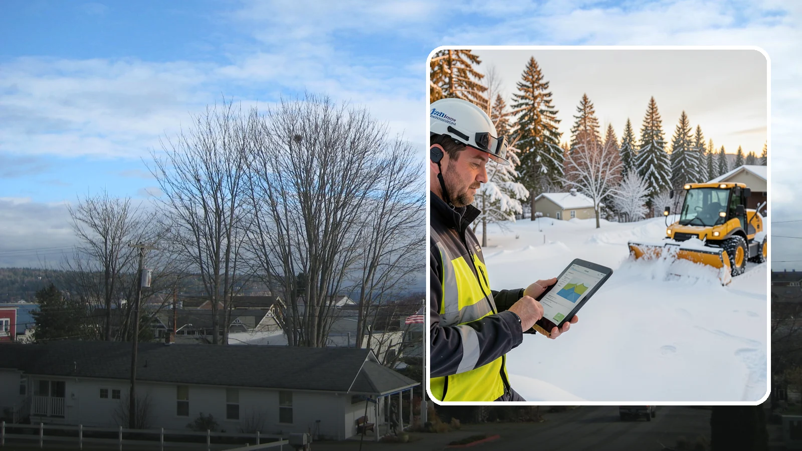 One-Time Snow Removal in Langley, Island County, WA - A single, no-commitment clearing call for the one or two snow events that actually reach Western Washington's lowlands each...