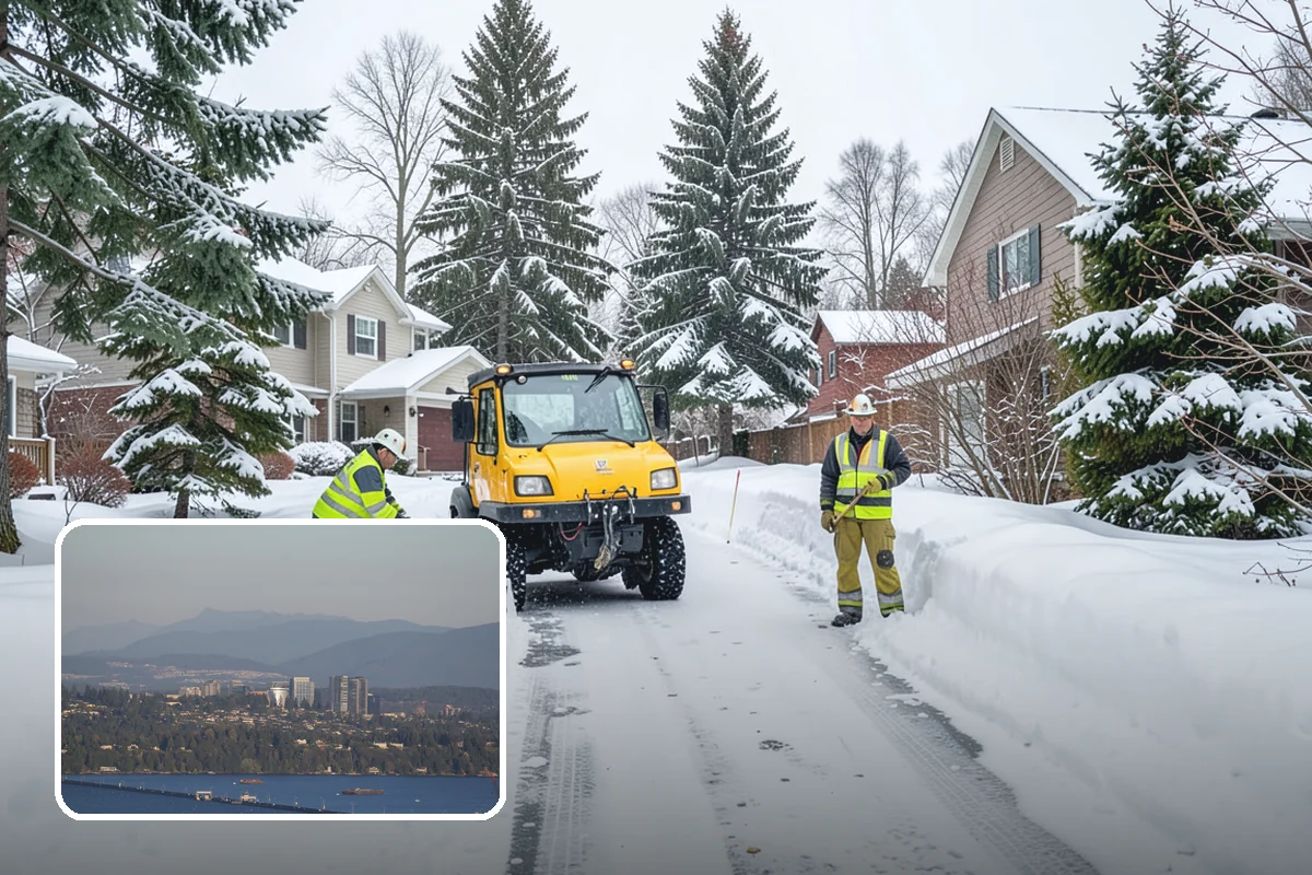 One-Time Snow Removal in Medina, King County, WA - No seasonal commitment or off-season charges