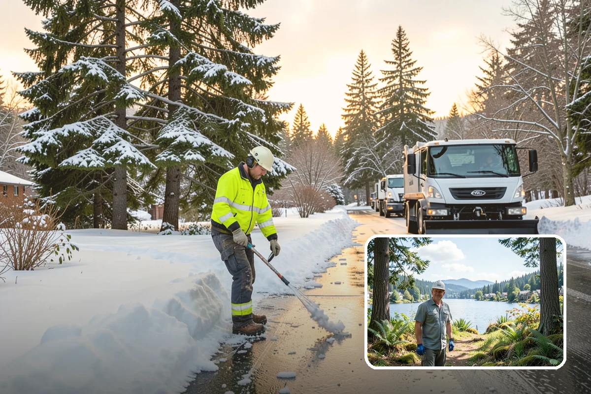 One-Time Snow Removal in Milton, King County, WA - No seasonal commitment or off-season charges