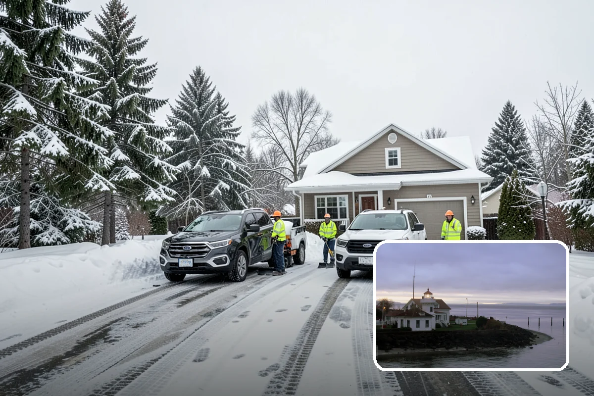 One-Time Snow Removal in Mukilteo, Snohomish County, WA - No seasonal commitment or off-season charges