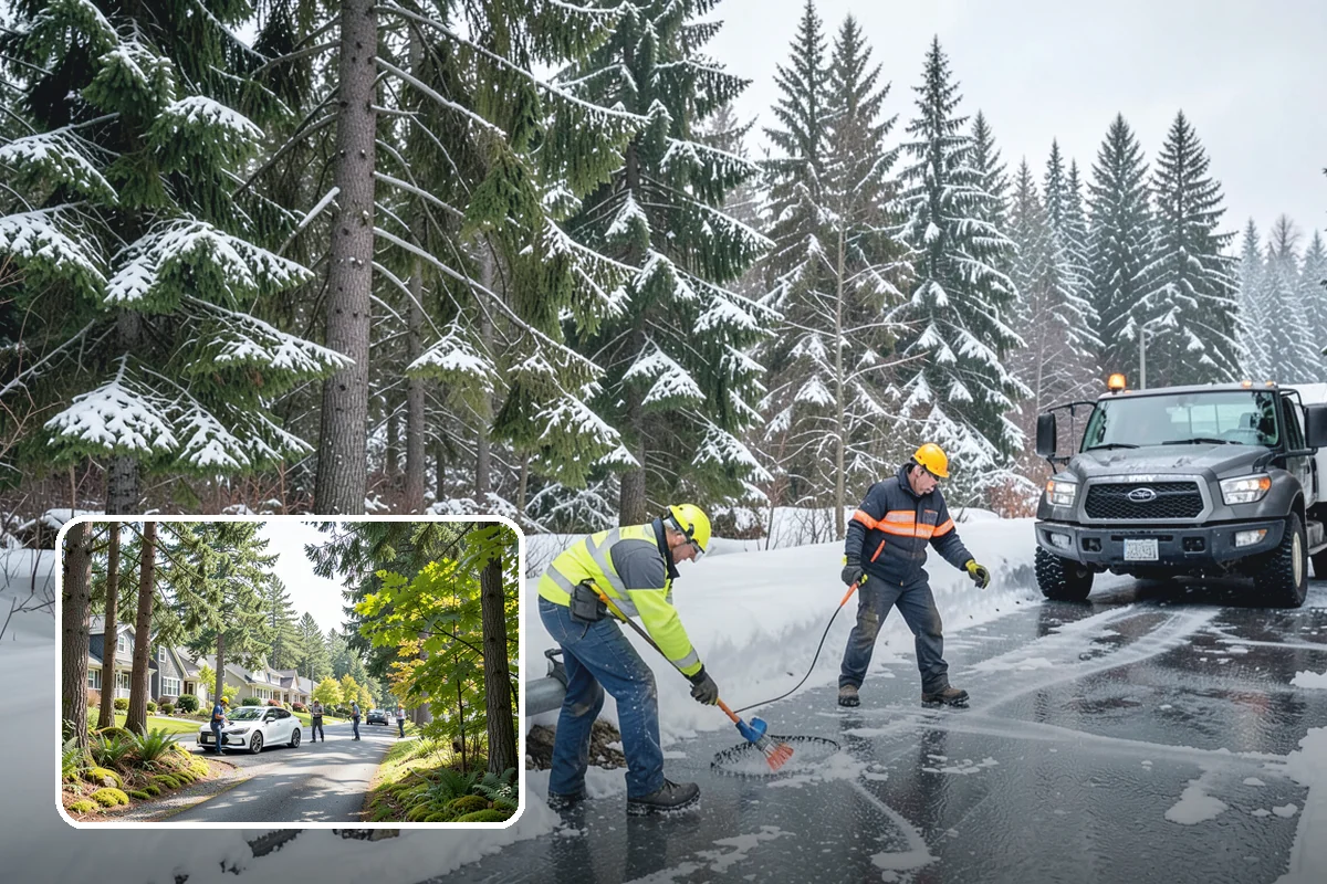 One-Time Snow Removal in Normandy Park, King County, WA - No seasonal commitment or off-season charges