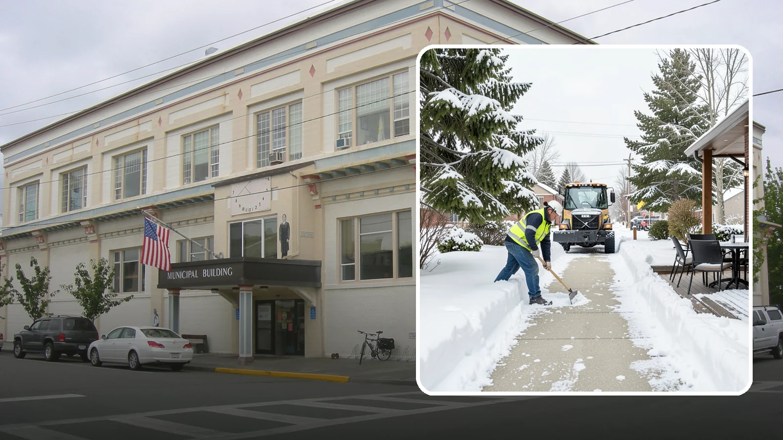 Outdoor Seating Clearing in Anacortes, Skagit County, WA - We clear patios, decks, and outdoor dining areas so businesses can reopen seating quickly after Western Washington snow.
