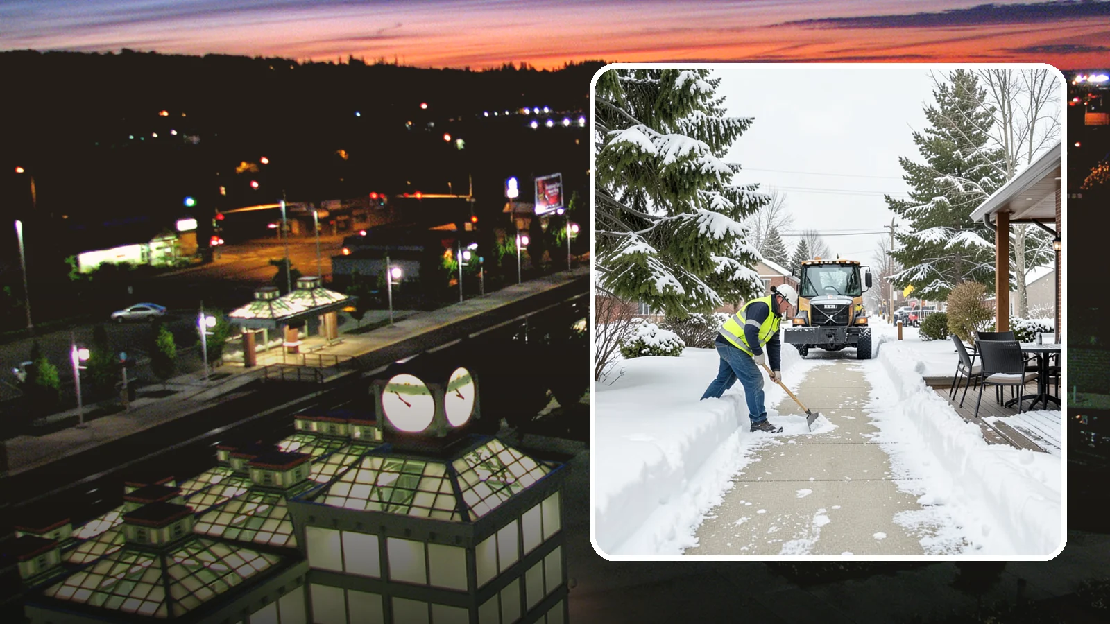 Outdoor Seating Clearing in Auburn, King County, WA - We clear patios, decks, and outdoor dining areas so businesses can reopen seating quickly after Western Washington snow.