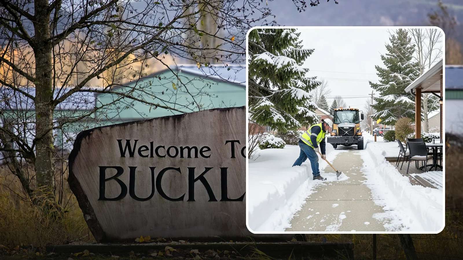 Outdoor Seating Clearing in Buckley, Pierce County, WA - We clear patios, decks, and outdoor dining areas so businesses can reopen seating quickly after Western Washington snow.