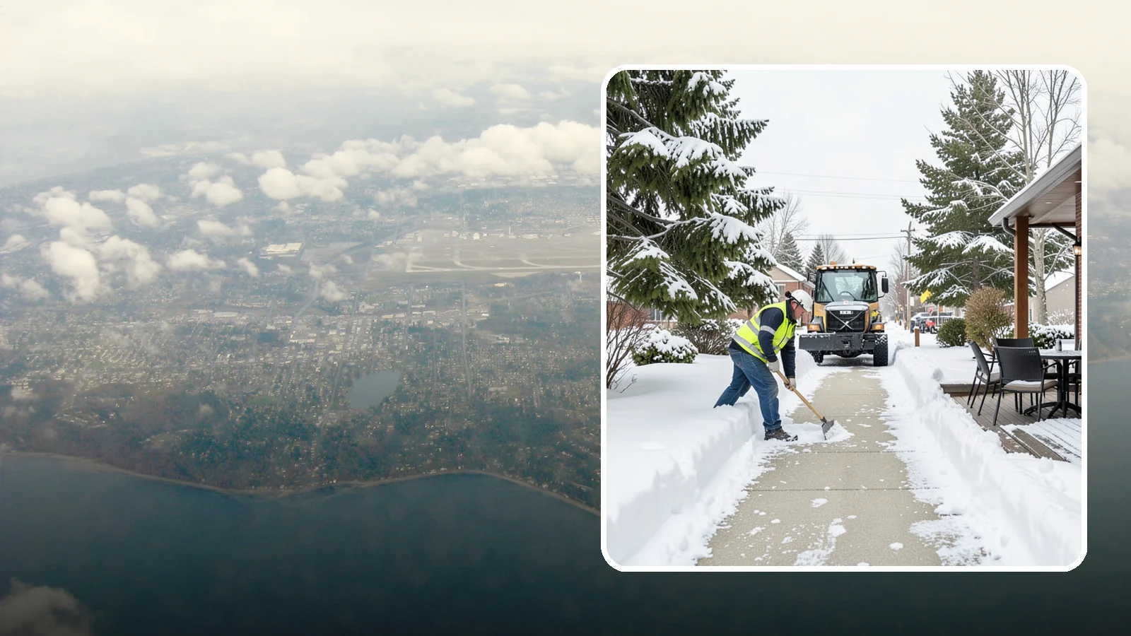 Outdoor Seating Clearing in Burien, King County, WA - We clear patios, decks, and outdoor dining areas so businesses can reopen seating quickly after Western Washington snow.