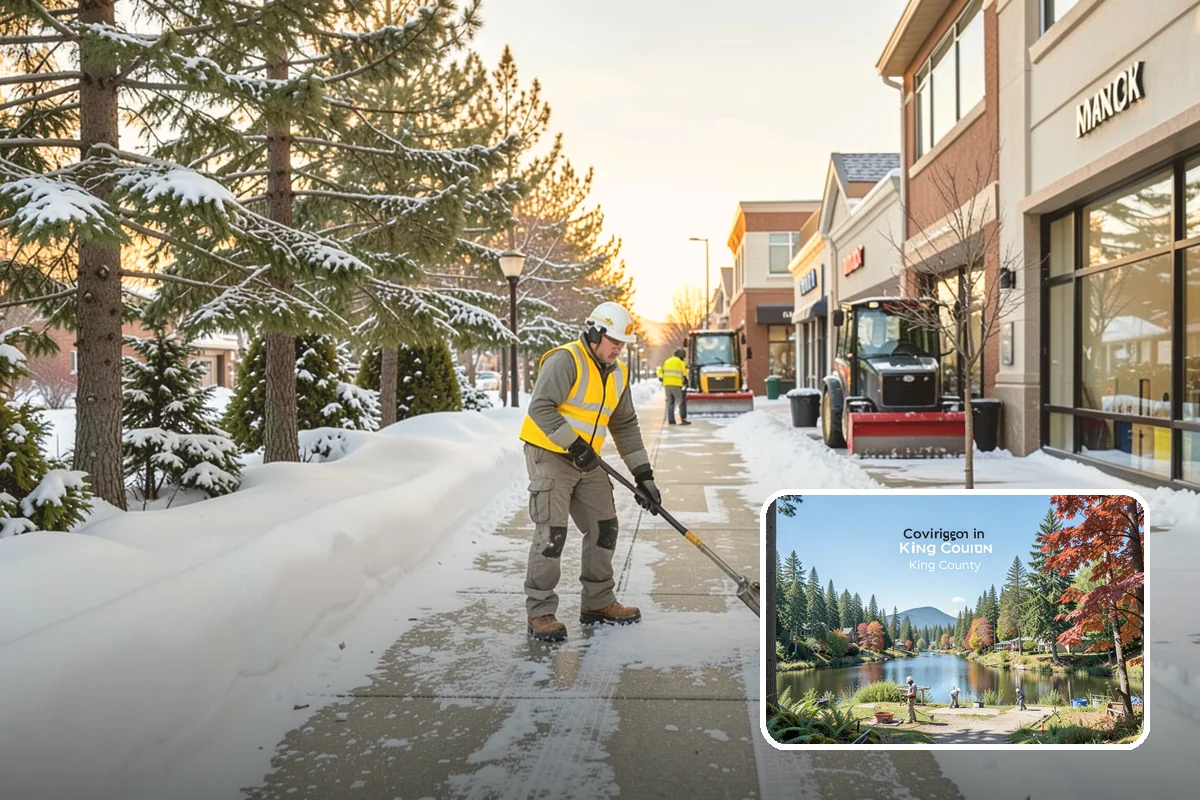 Outdoor Seating Clearing in Covington, King County, WA - Restores usable outdoor seating faster after storms