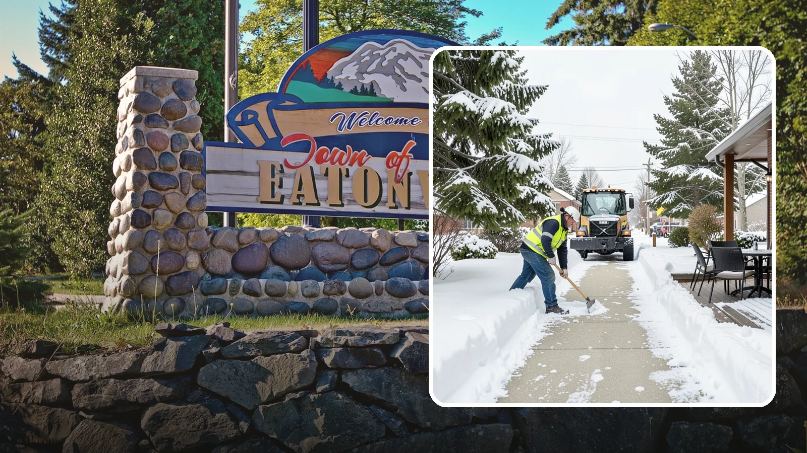 Outdoor Seating Clearing in Eatonville, Pierce County, WA - We clear patios, decks, and outdoor dining areas so businesses can reopen seating quickly after Western Washington snow.