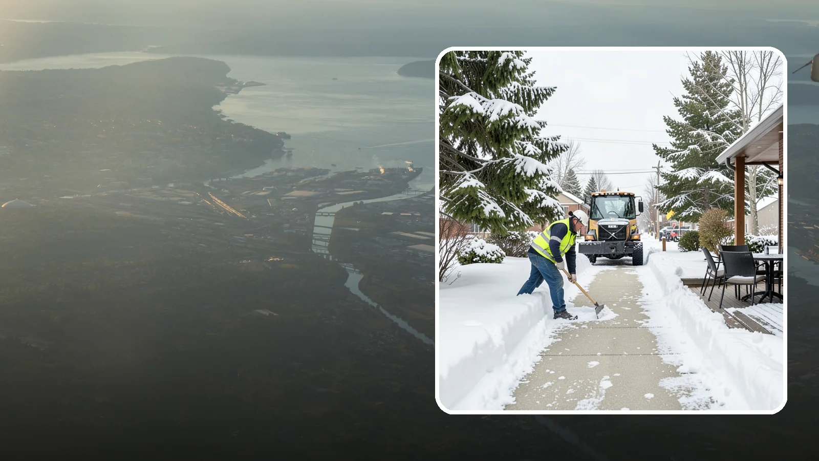 Outdoor Seating Clearing in Fife, Pierce County, WA - We clear patios, decks, and outdoor dining areas so businesses can reopen seating quickly after Western Washington snow.