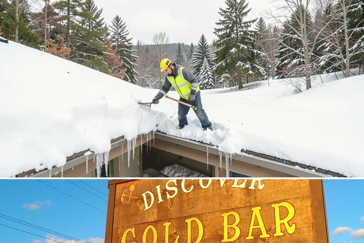 Outdoor Seating Clearing in Gold Bar, Snohomish County, WA - Cleared on demand after snowfall whenever mild spells let outdoor dining resume during winter.