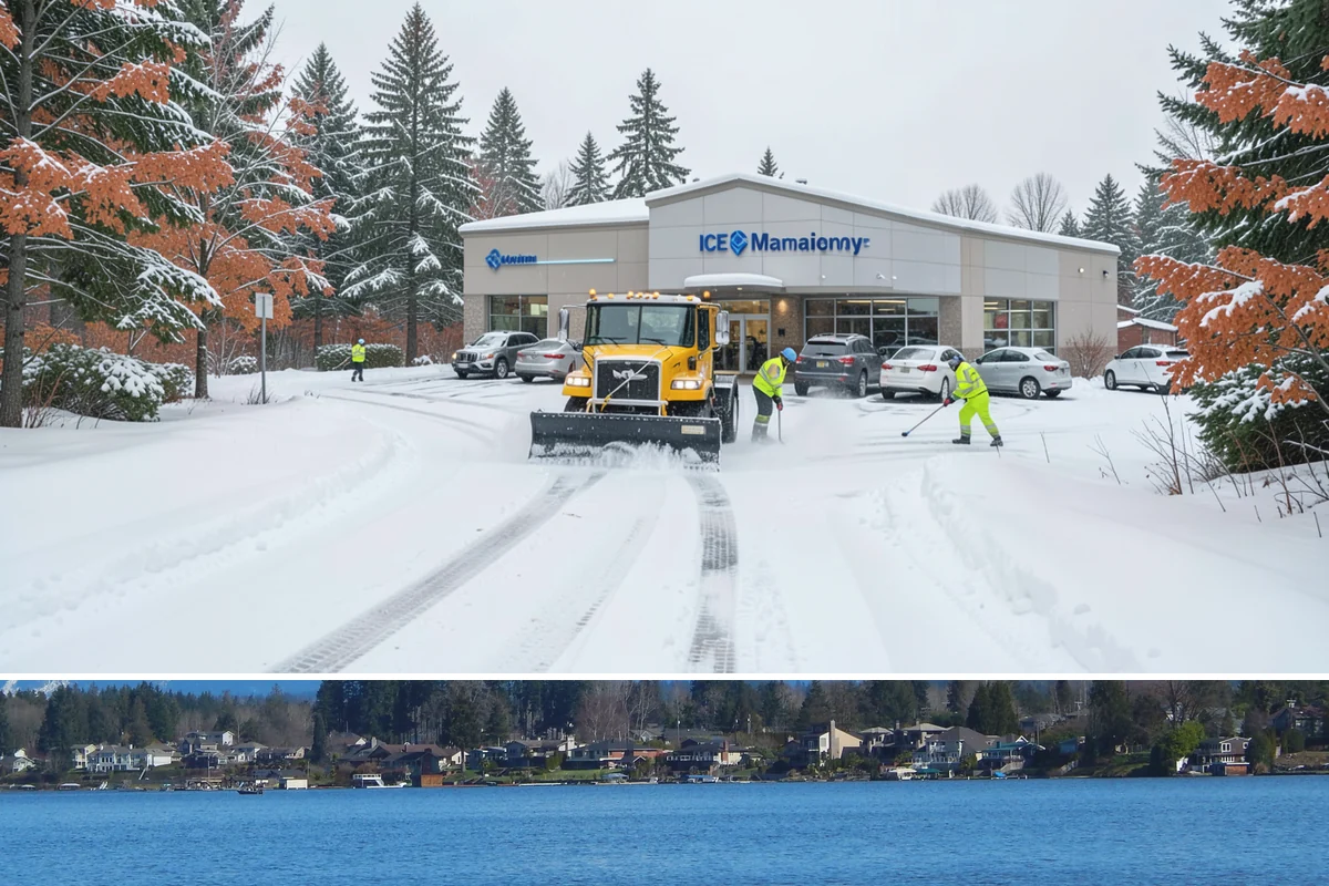 Outdoor Seating Clearing in Lake Stevens, Snohomish County, WA - Cleared on demand after snowfall whenever mild spells let outdoor dining resume during winter.
