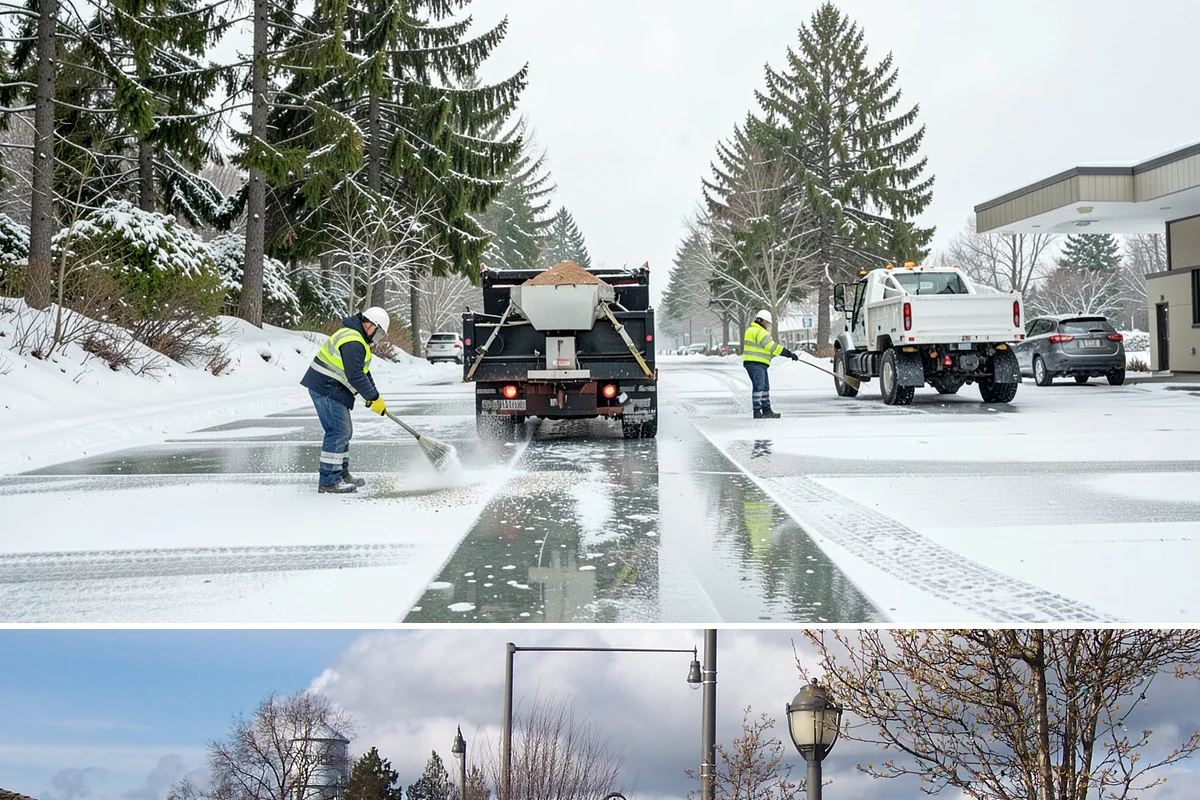 Outdoor Seating Clearing in Marysville, Snohomish County, WA - Cleared on demand after snowfall whenever mild spells let outdoor dining resume during winter.