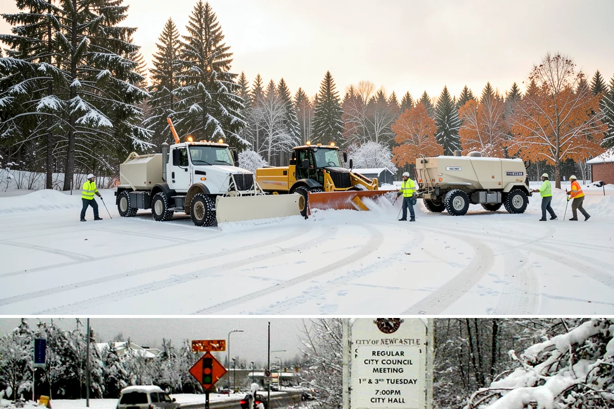 Outdoor Seating Clearing in Newcastle, King County, WA - Cleared on demand after snowfall whenever mild spells let outdoor dining resume during winter.