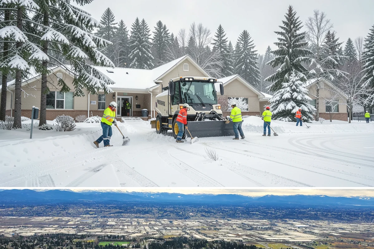Outdoor Seating Clearing in SeaTac, King County, WA - Cleared on demand after snowfall whenever mild spells let outdoor dining resume during winter.