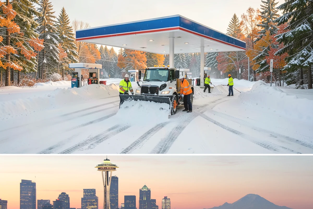 Outdoor Seating Clearing in Seattle, King County, WA - Cleared on demand after snowfall whenever mild spells let outdoor dining resume during winter.