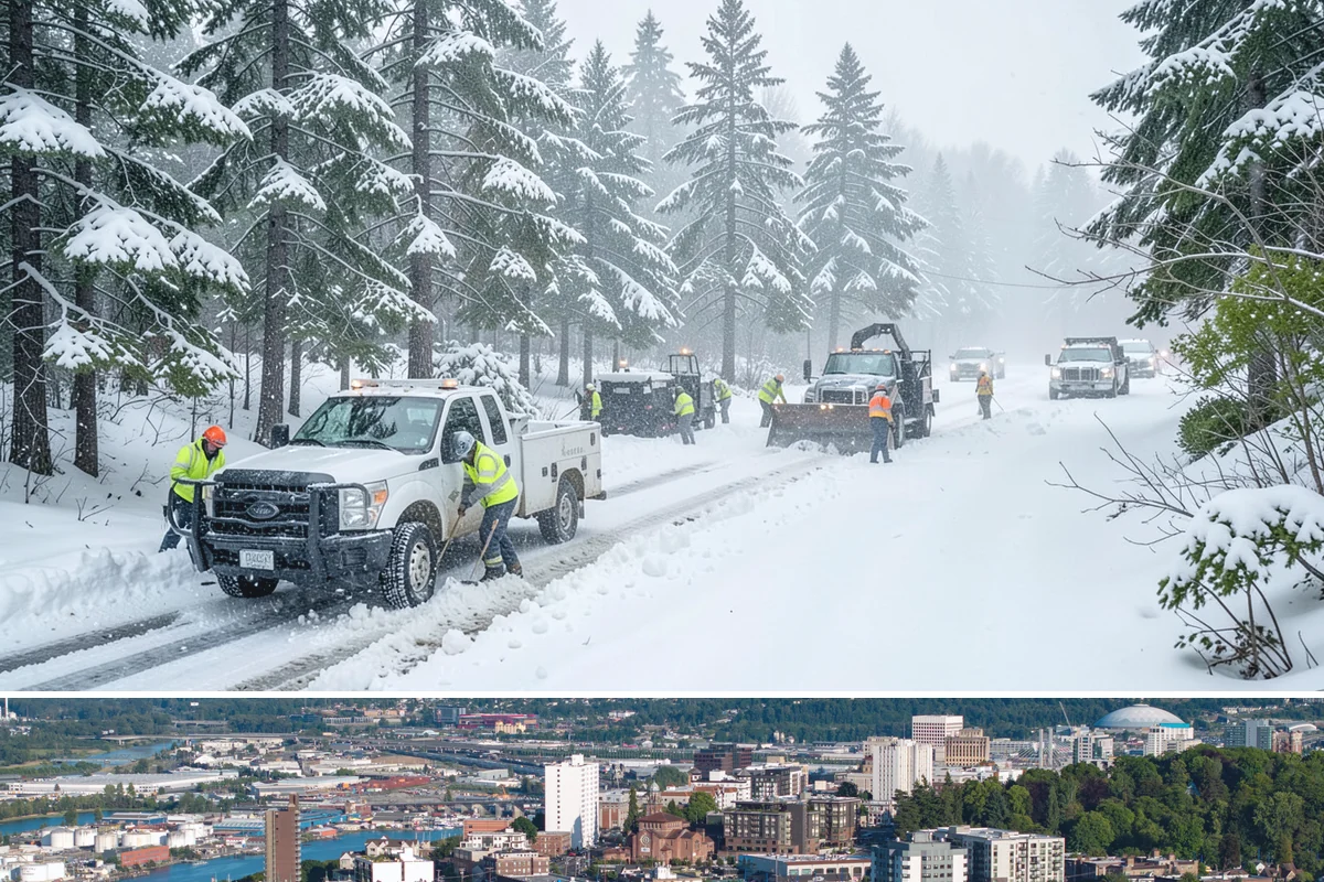 Outdoor Seating Clearing in Tacoma, Pierce County, WA - Cleared on demand after snowfall whenever mild spells let outdoor dining resume during winter.