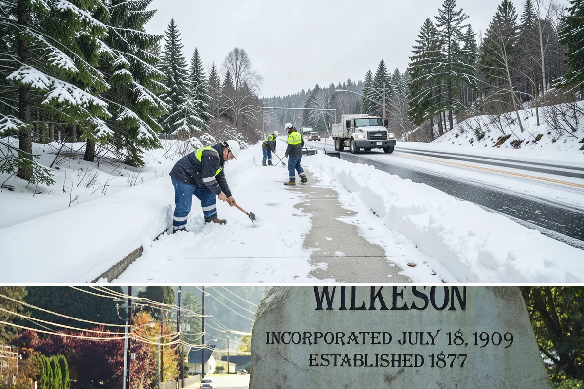 Outdoor Seating Clearing in Wilkeson, Pierce County, WA - Cleared on demand after snowfall whenever mild spells let outdoor dining resume during winter.