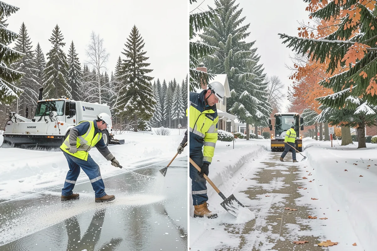 Overnight Snow Removal in Algona, King County, WA - Confirm your morning open time and priority zones