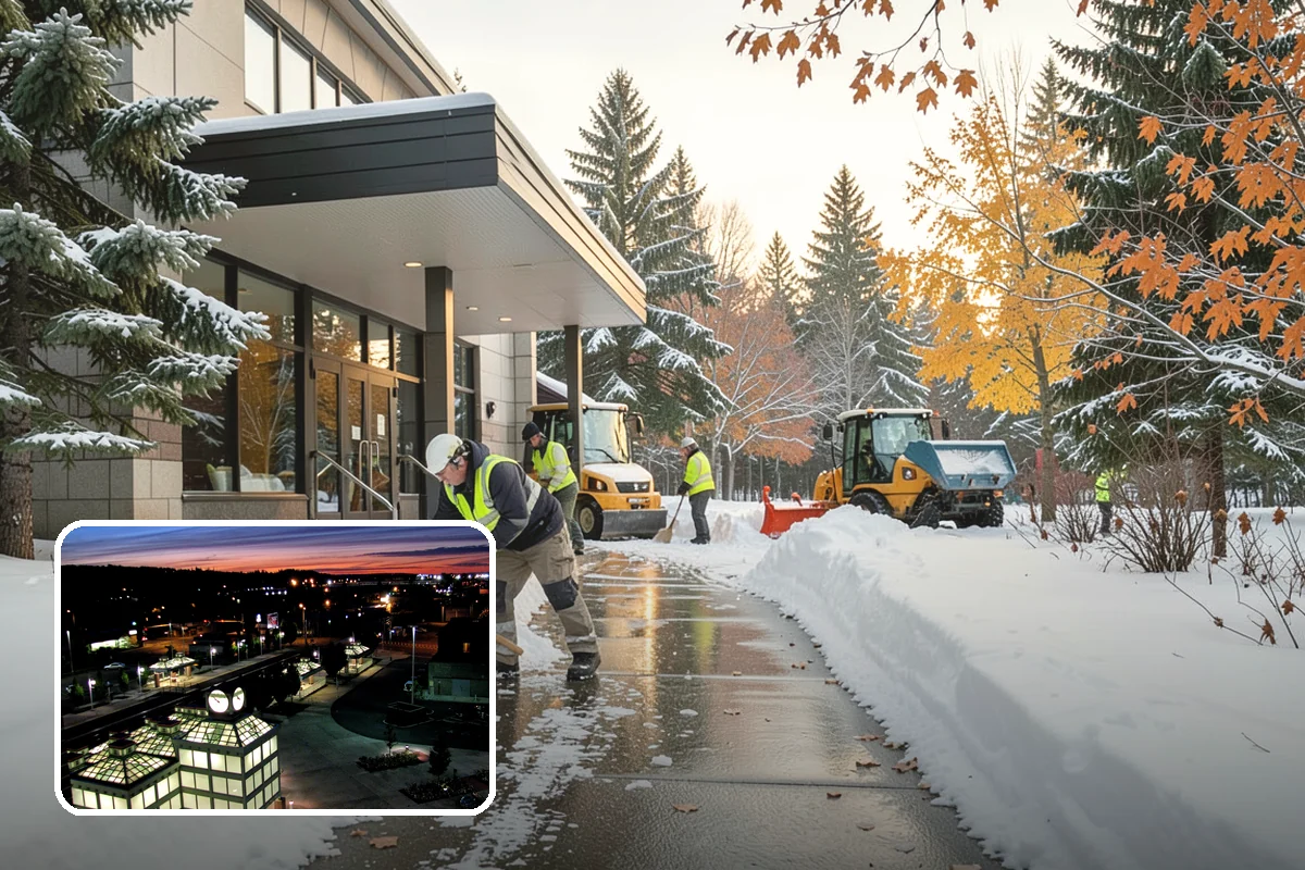 Overnight Snow Removal in Auburn, King County, WA - Property ready before the morning arrival