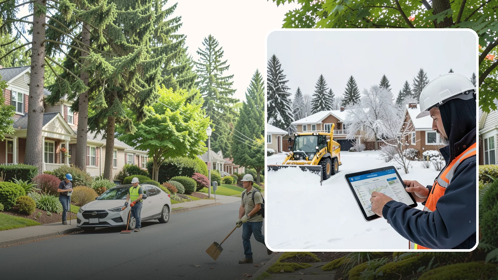 Overnight Snow Removal in Beaux Arts Village, King County, WA - We clear your property overnight so it is ready and safe before staff, tenants, or customers arrive in the morning.