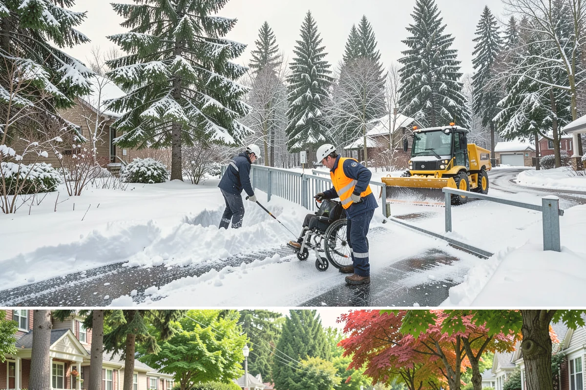 Overnight Snow Removal in Beaux Arts Village, King County, WA - Overnight service is in highest demand through the peak snow months of December, January, and February.