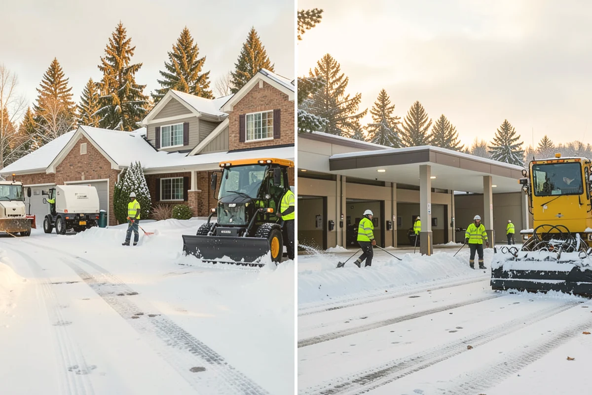 Overnight Snow Removal in Bellevue, King County, WA - Confirm your morning open time and priority zones