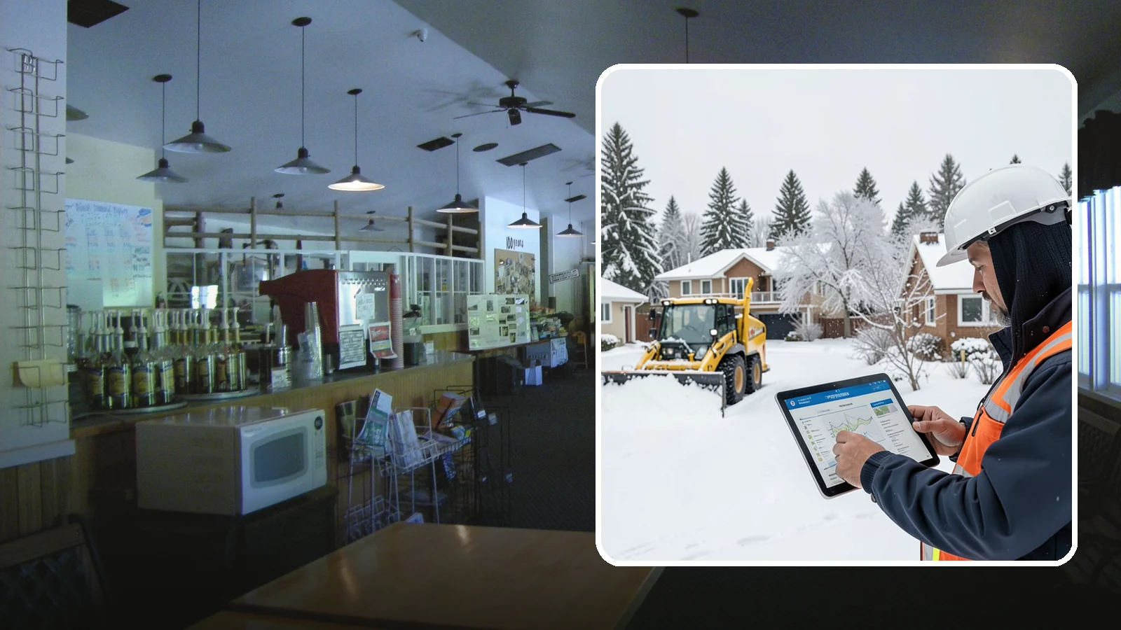 Overnight Snow Removal in Black Diamond, King County, WA - We clear your property overnight so it is ready and safe before staff, tenants, or customers arrive in the morning.