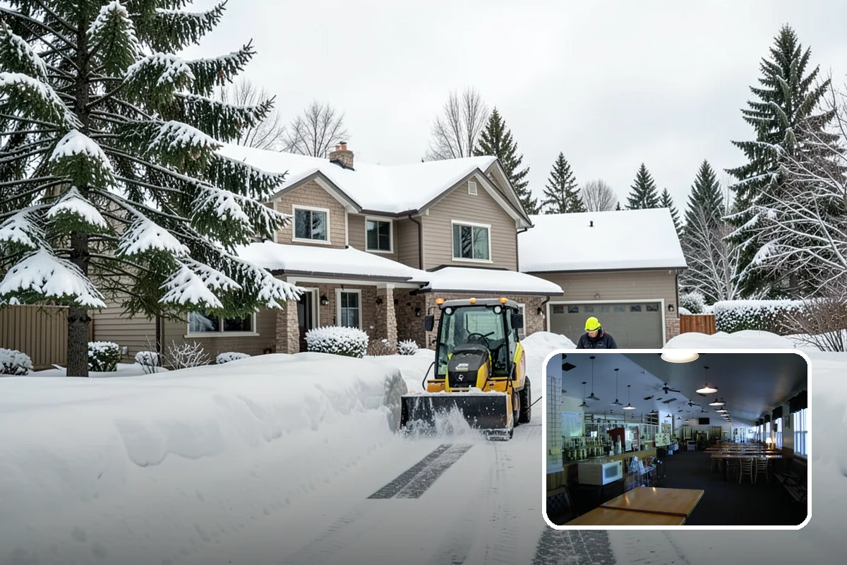 Overnight Snow Removal in Black Diamond, King County, WA - Property ready before the morning arrival